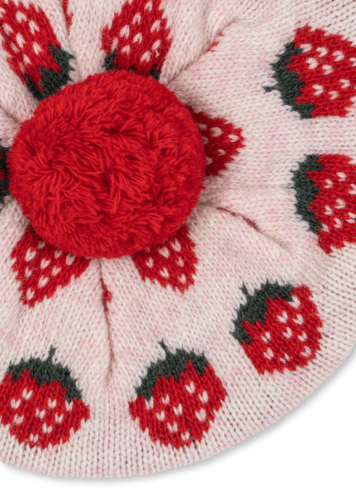 Konges Sløjd Belou Knit Beret - Strawberry