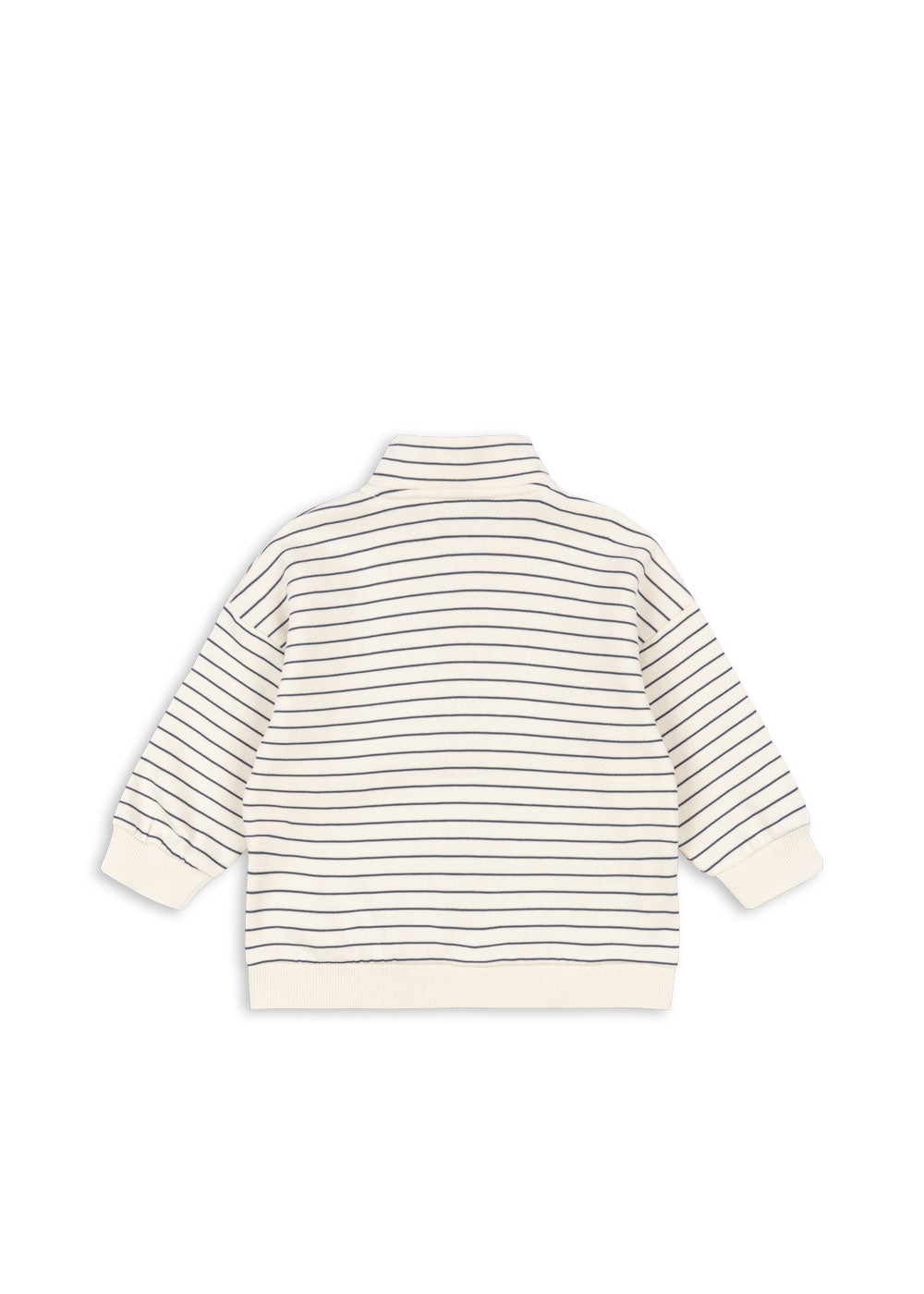 Konges Sløjd Lou Stripe Half Zip Sweatshirt - Flintstone Stripe