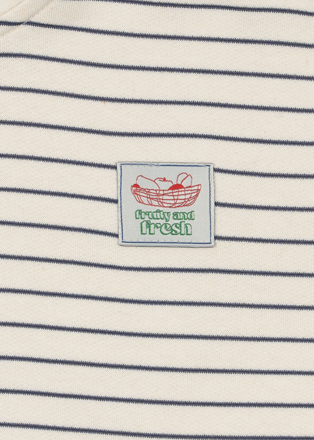 Konges Sløjd Lou Stripe Half Zip Sweatshirt - Flintstone Stripe