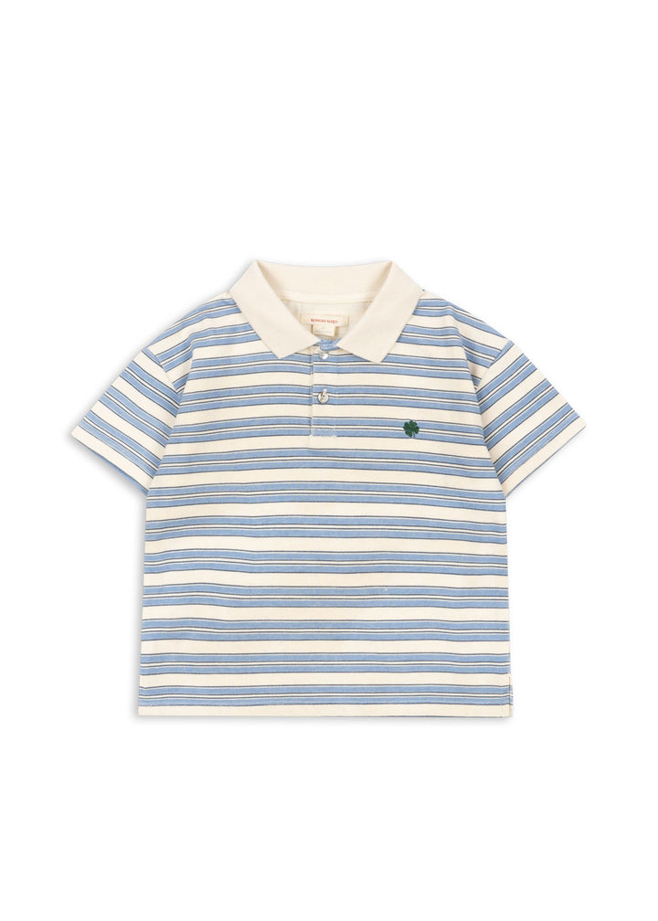 Konges Sløjd Spotty SS Polo - Stripe Ciel