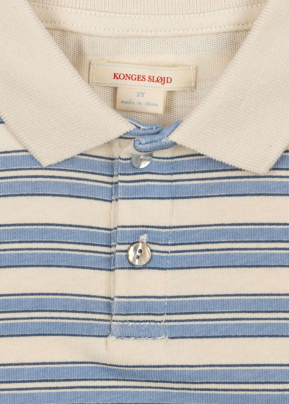 Konges Sløjd Spotty SS Polo - Stripe Ciel