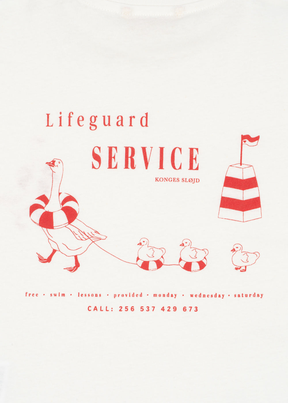 Konges Sløjd Era Tee - Off White / Lifeguard Service
