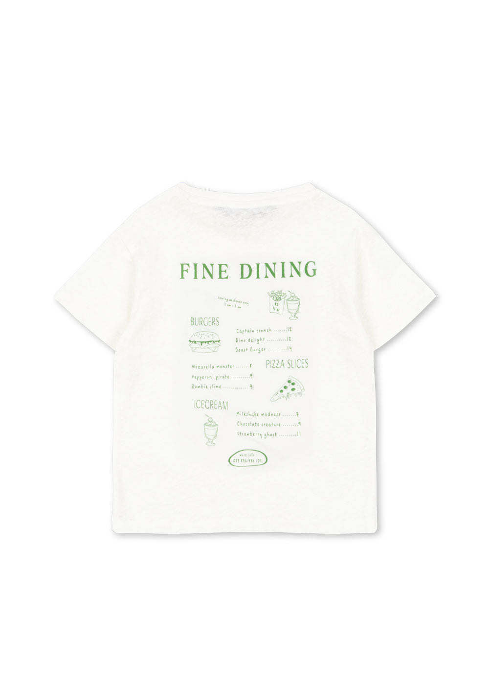 Konges Sløjd Era Tee - Off White / Fine Dining