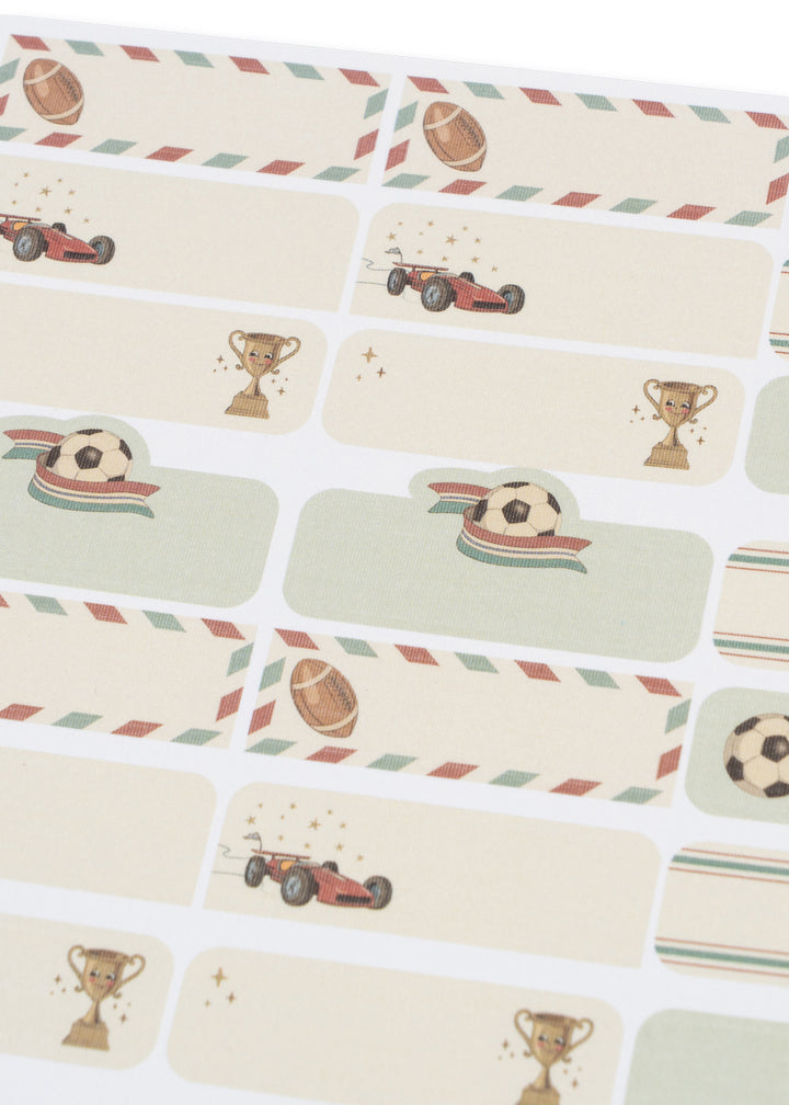 Konges Sløjd Name Stickers 60 pc - Kick It