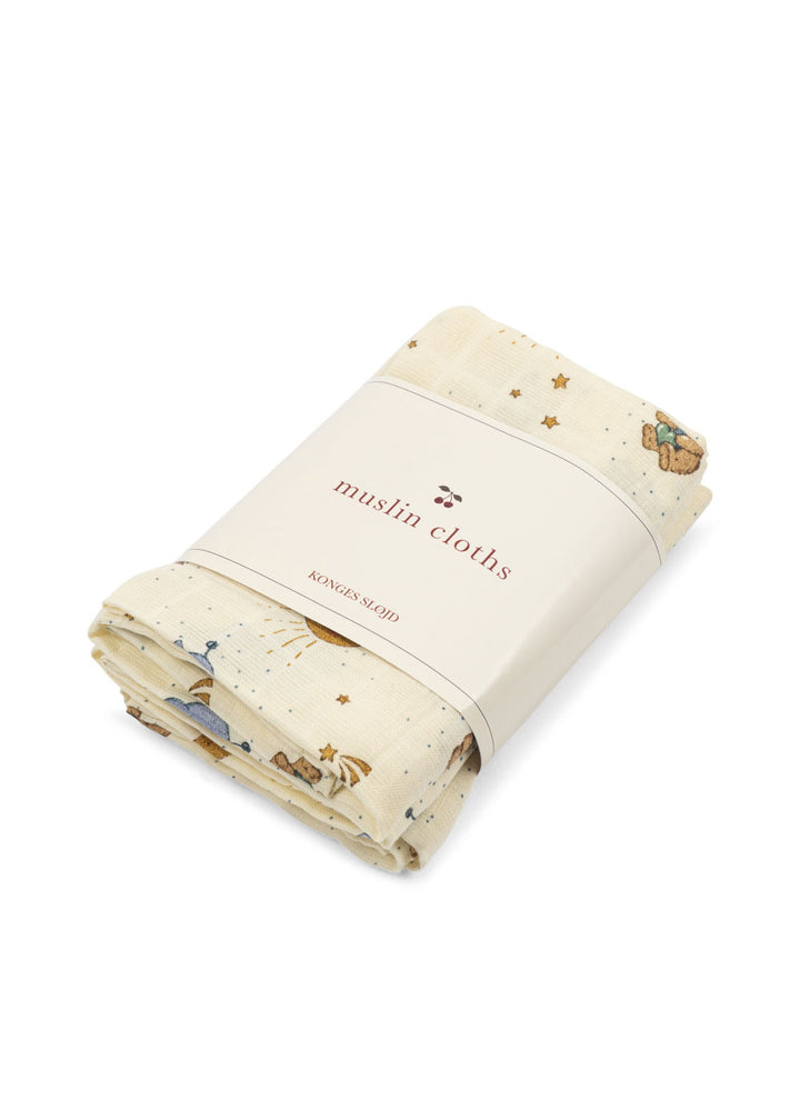 Konges Sløjd 3 Pack Muslin Cloth - Cucciolo