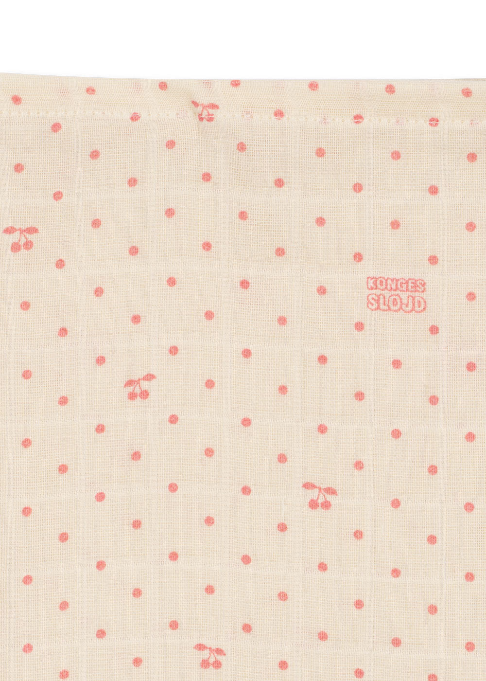 Konges Sløjd 3 Pack Muslin Cloth - Cherry Dot