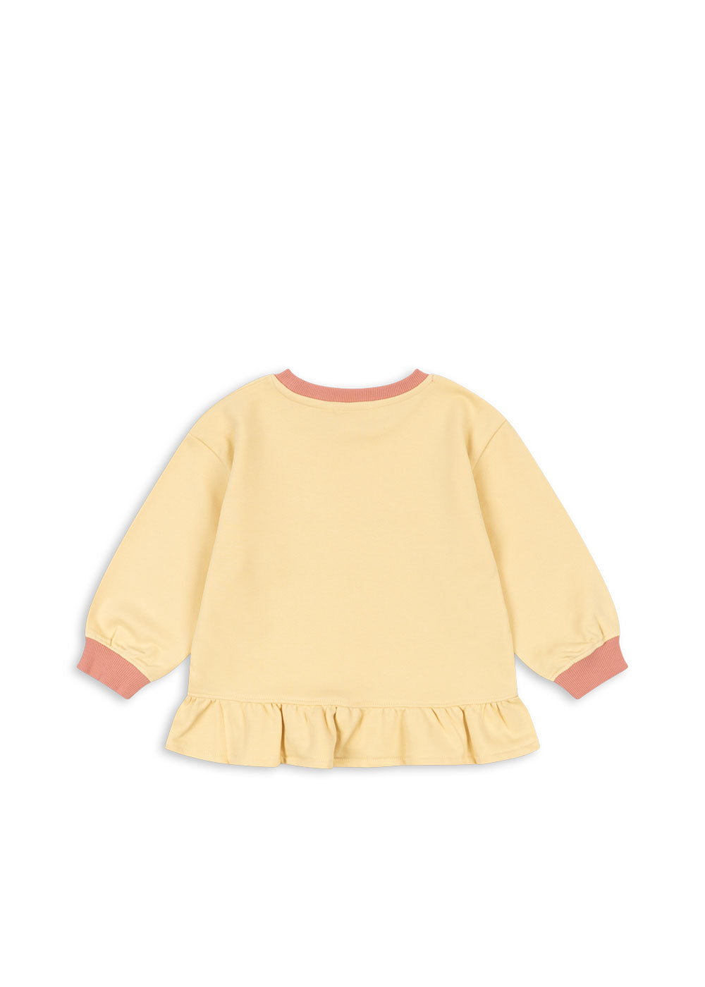 Konges Sløjd Spotty Frill Sweatshirt - Banana Crepe