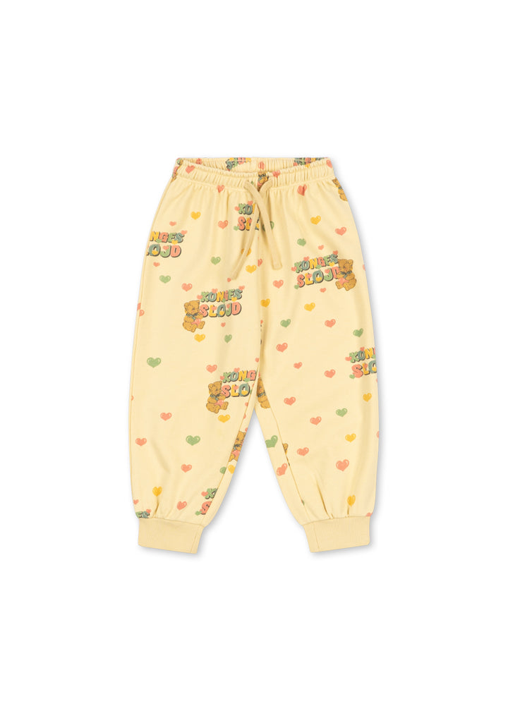 Konges Sløjd Spotty Frill Sweat Pant - Banana Crepe Teddy Bear