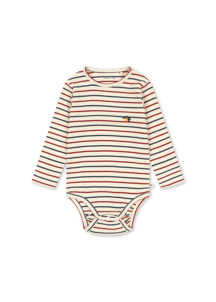Konges Sløjd Voco LS Bodysuit - Tricolour Bleu