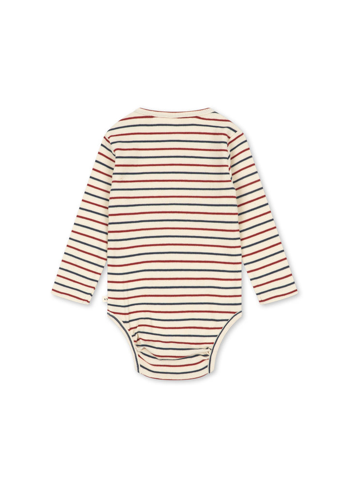 Konges Sløjd Voco LS Bodysuit - Tricolour Bleu