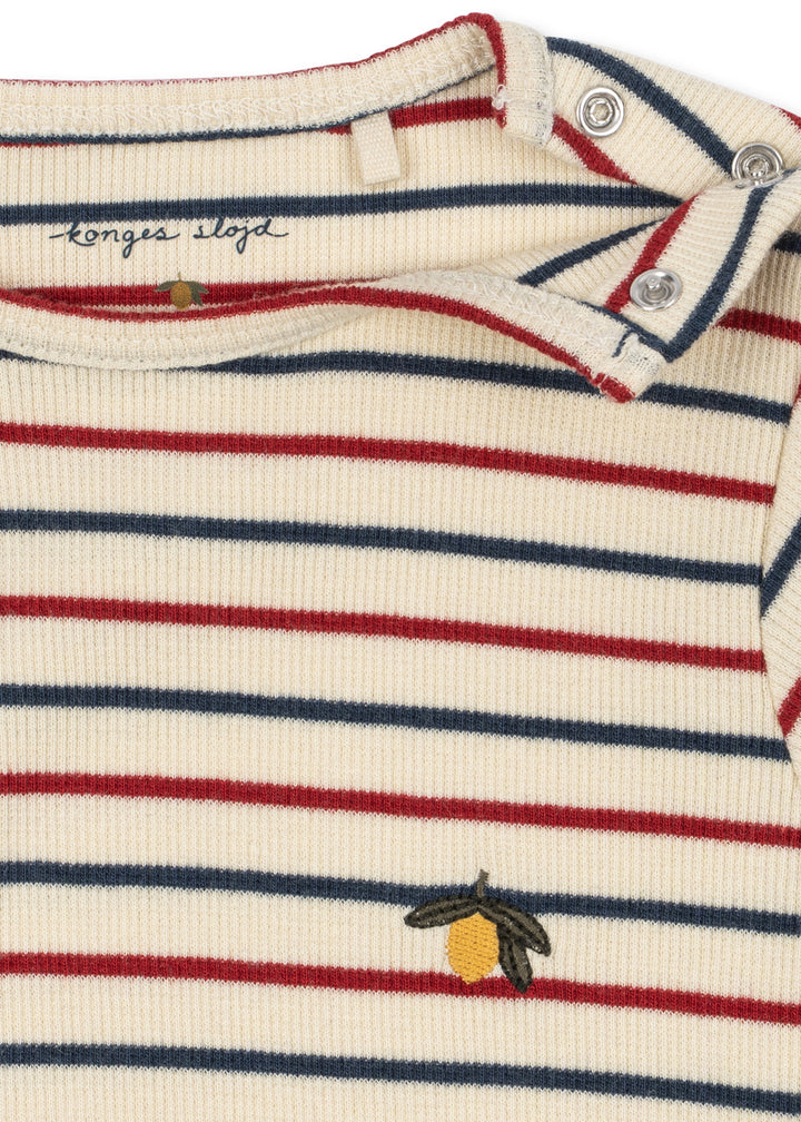 Konges Sløjd Voco LS Bodysuit - Tricolour Bleu