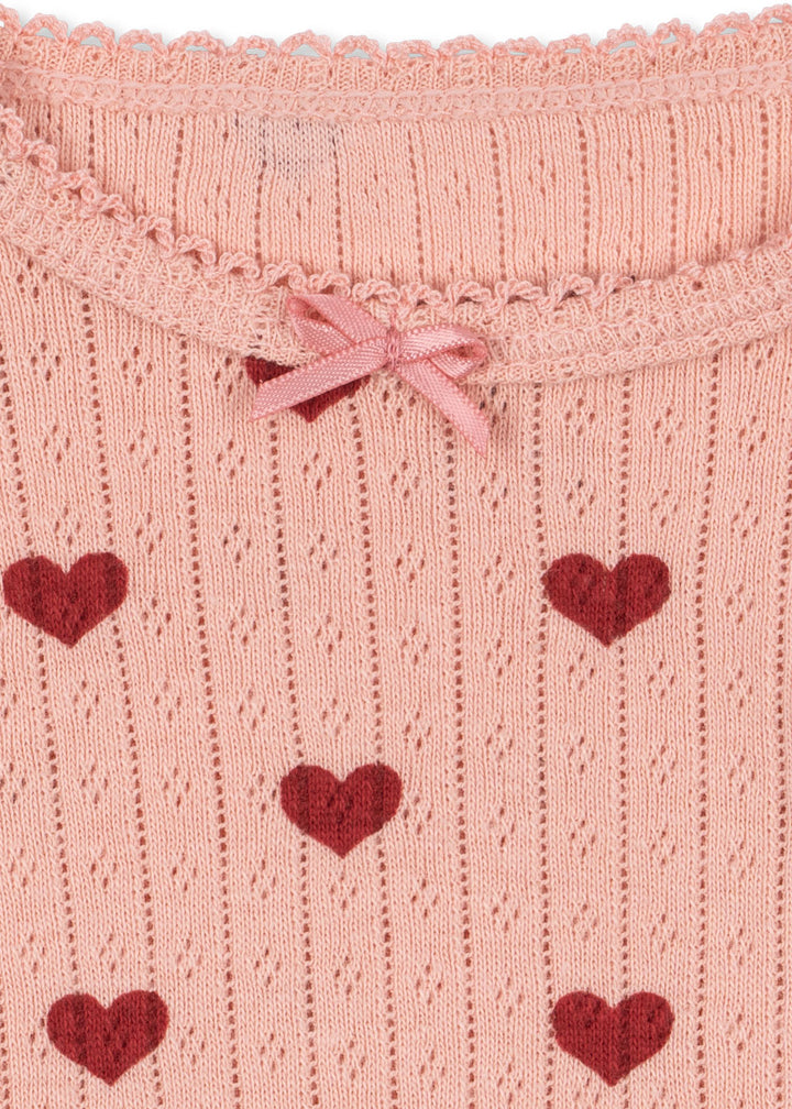 Konges Sløjd Minnie Body GOTS - Amour Rouge