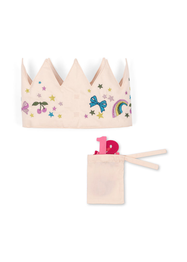 Konges Sløjd Glitter Birthday Crown - Rainbow