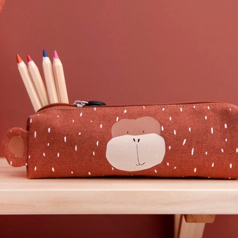 Trixie Pencil Case Long - Mr Monkey