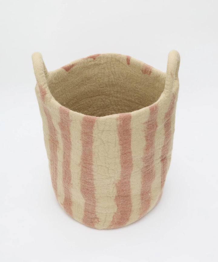 Philé Toy Basket Large - Pink Stripe