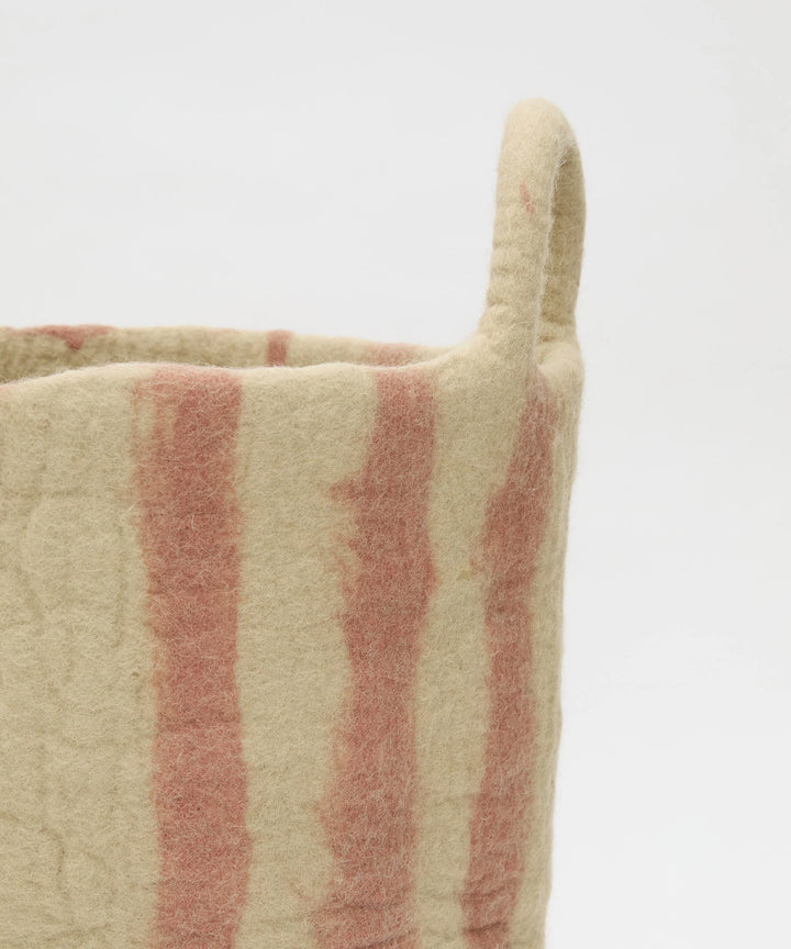 Philé Toy Basket Large - Pink Stripe