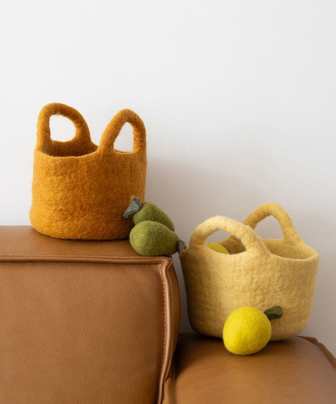 Philé Felt Basket of Pears