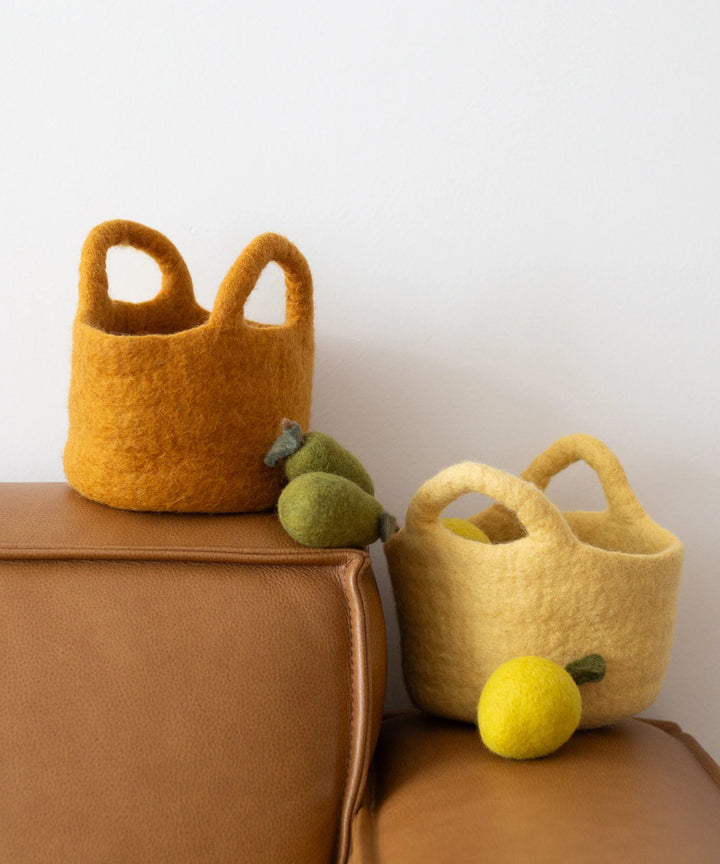 Philé Felt Basket of Pears