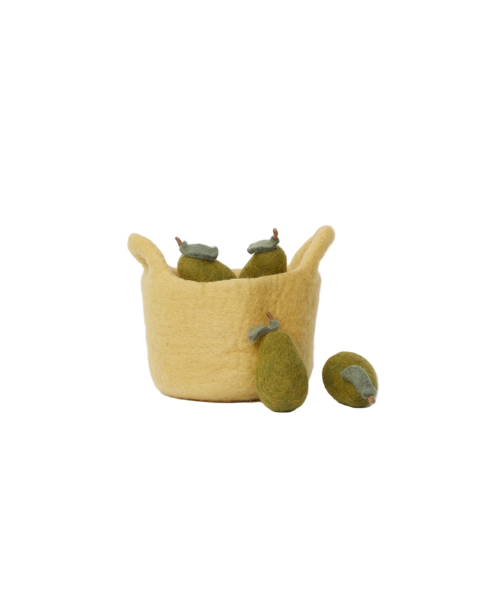 Philé Felt Basket of Pears