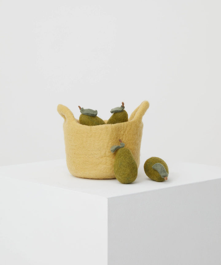 Philé Felt Basket of Pears