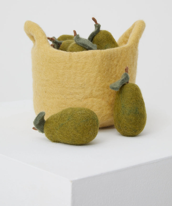 Philé Felt Basket of Pears