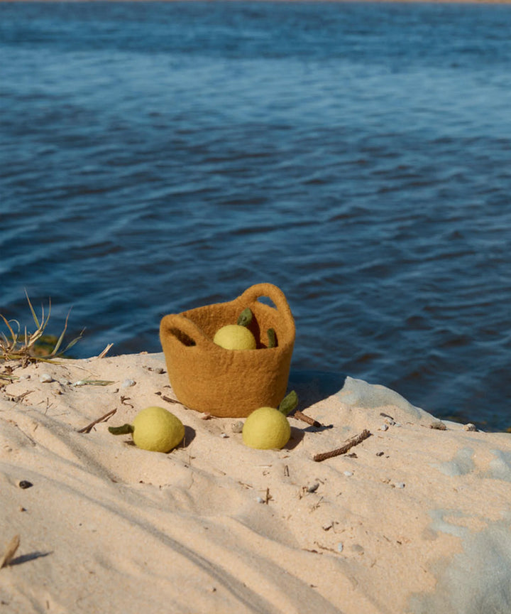 Philé Felt Basket of Lemons
