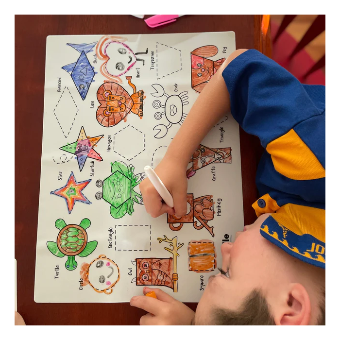 Hey Doodle - Large Colouring & Doodle Playmat - Shape Shifters