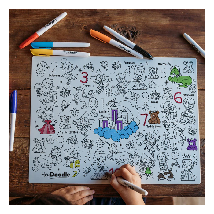 Hey Doodle - Large Colouring & Doodle Playmat - Sugar + Spice