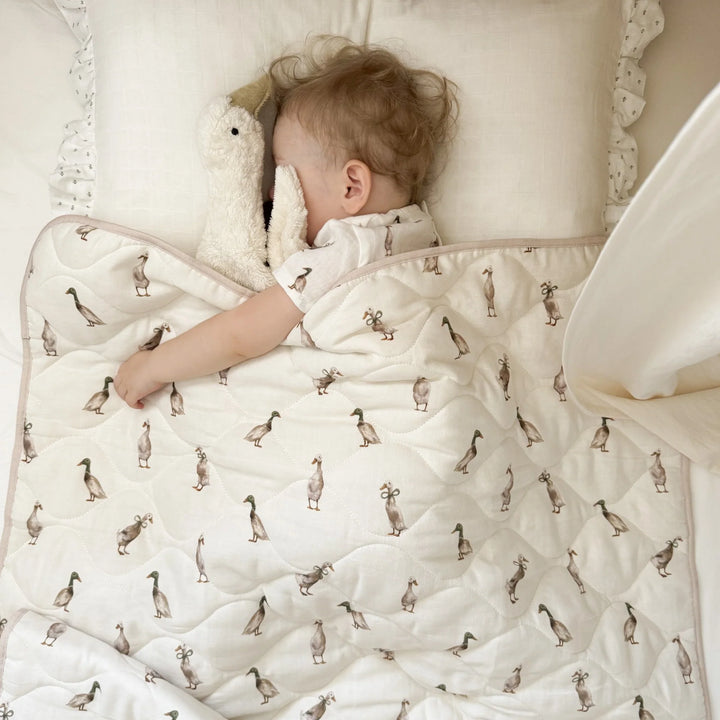 Fledge and Thread Quilted Blanket - Duck