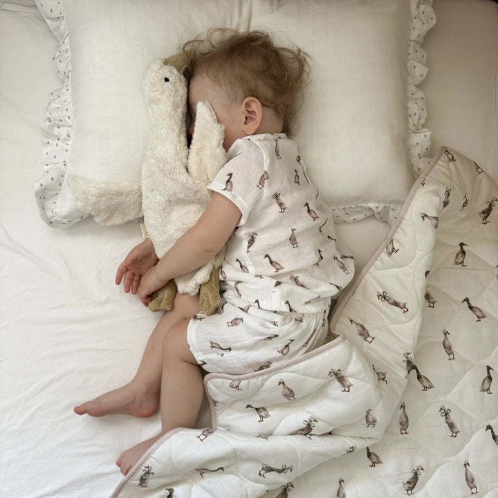 Fledge and Thread Quilted Blanket - Duck