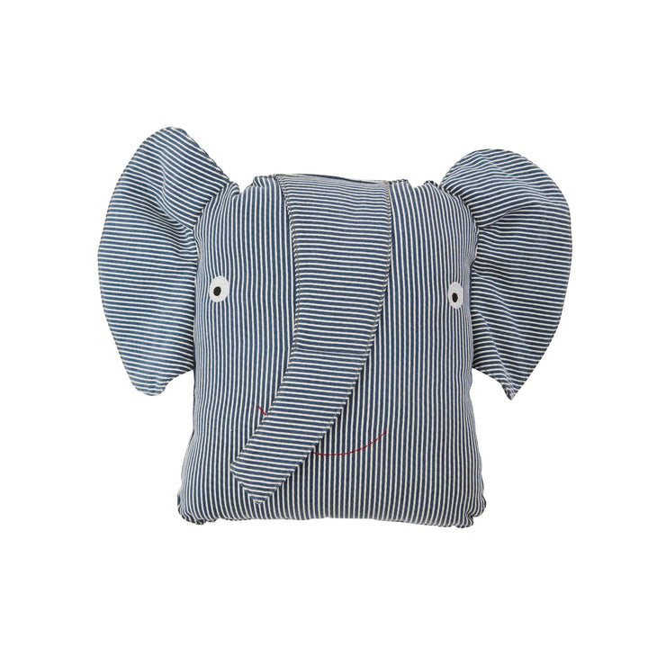 OYOY Mini Erik Elephant Cushion - Denim