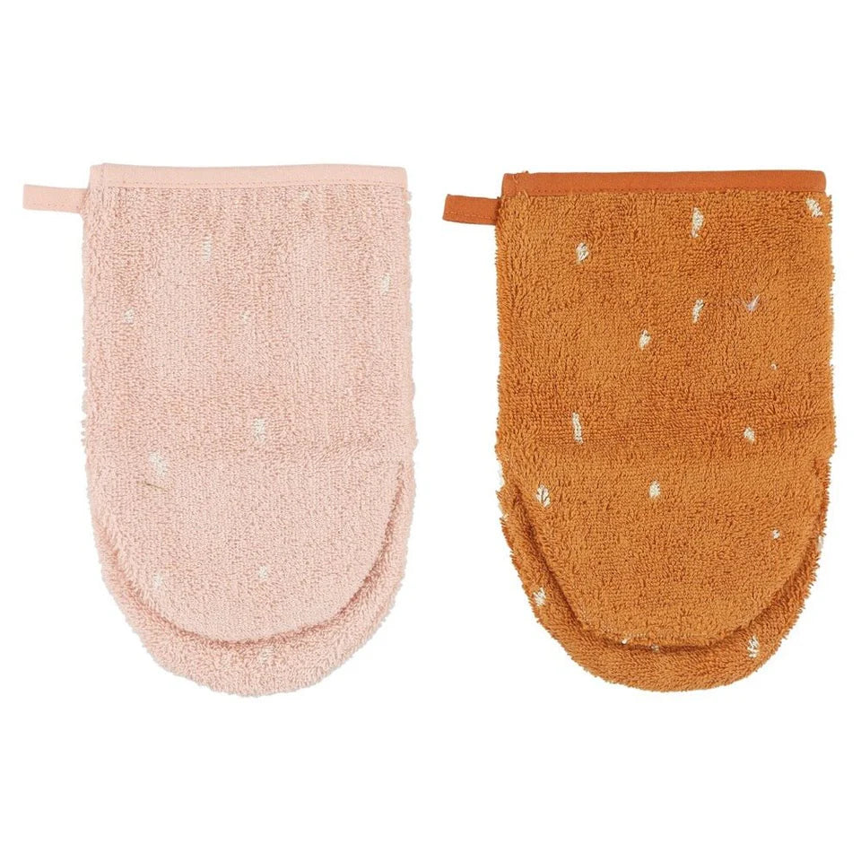Trixie Wash Cloths 2 Pack - Mrs Rabbit & Mr Fox