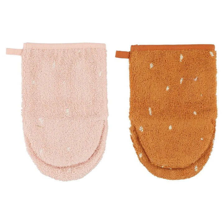 Trixie Wash Cloths 2 Pack - Mrs Rabbit & Mr Fox