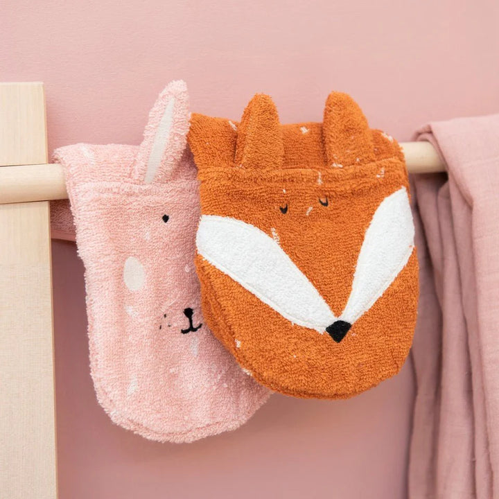Trixie Wash Cloths 2 Pack - Mrs Rabbit & Mr Fox