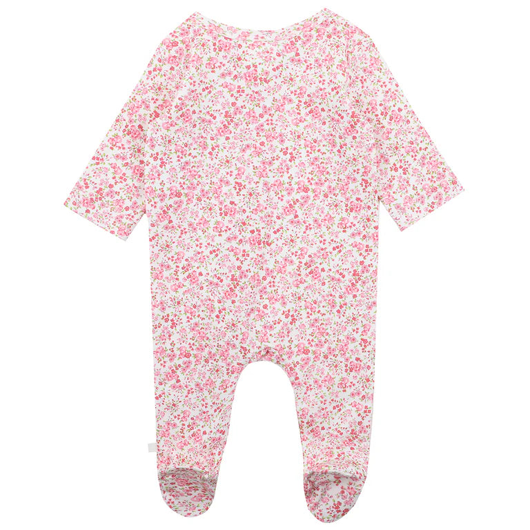 Minihaha Long Sleeve Organic Zipsuit - Floral