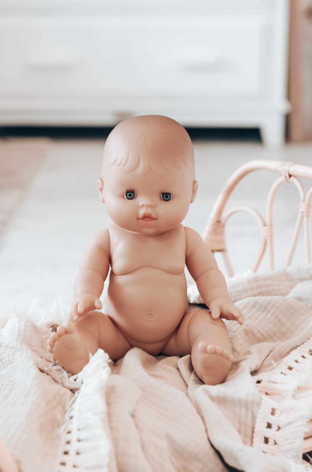 Paola Reina Gordis Caucasian Baby Girl Doll - No Hair - Bella - Dapper Mr Bear - www.dappermrbear.com - NZ